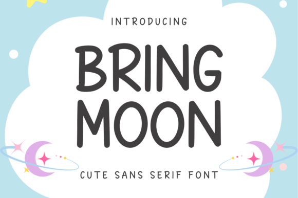 Bring Moon Font: A Whimsical Handwritten Typeface for Brand Design