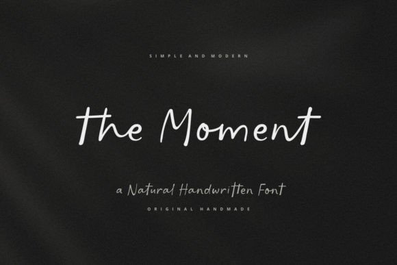 Crafting with The Moment: A Beautiful Script Font
