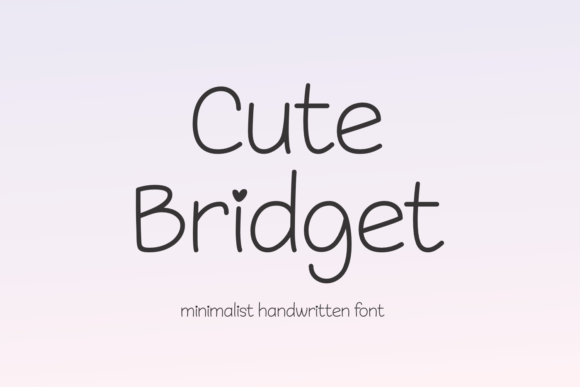 Cute Bridget: A Font That Brings Your Crafted Products to Life