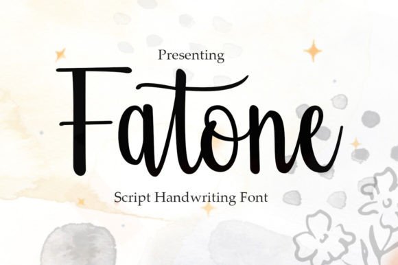 Fatone: An Elegant Script Font for Crafted Products