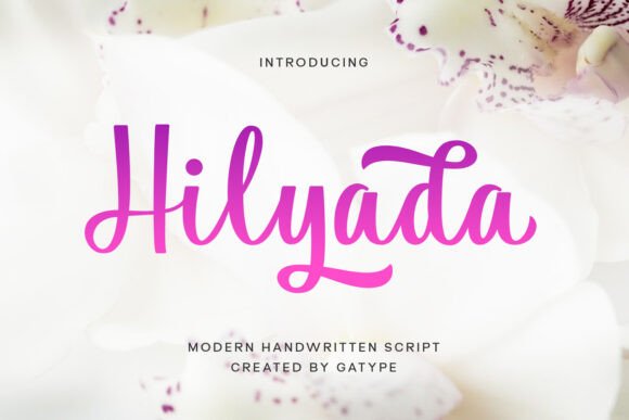 Hilyada: A Graceful Script Font for Web Designers