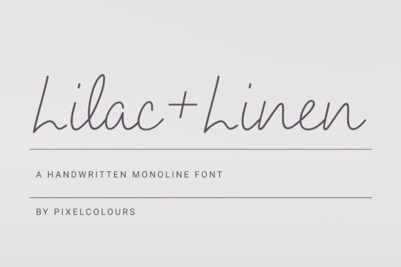 Lilac and Linen: A Thoughtful Script Font for Editorial Flow
