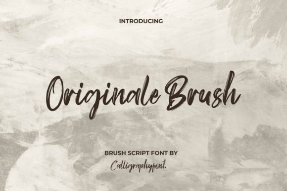 Originale Brush Font: Authentic Typography for Editorial Expression