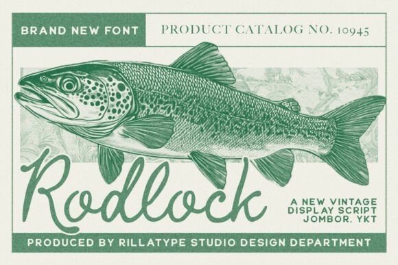 Rodlock: A Warm Vintage Script Font for Editorial Projects