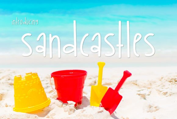 Sandcastles Font: A Whimsical Script for Handmade Product Appeal