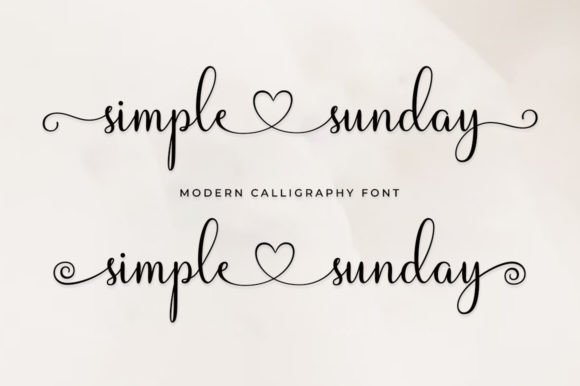 Simple Sunday: The Modern Calligraphy Font for Digital Storytelling