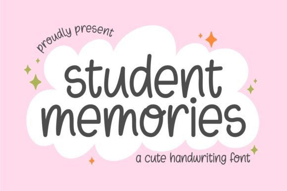 Student Memories: A Playful Hand-Drawn Font for Digital Creators