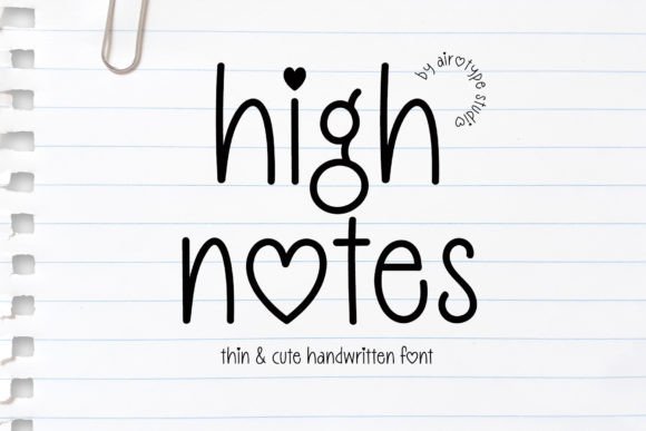 The Quiet Charm of High Notes: A Font for Modern Editorial Moods